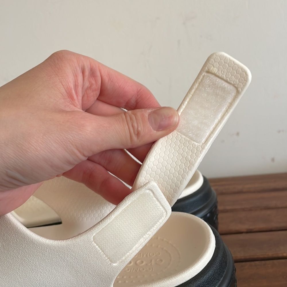 NWT Crocs Stomp Fishermen Sandal Chalk Women Size 8 Men Size 6 - Picture 10 of 11